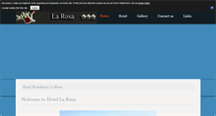Desktop Screenshot of hotelresidencelarosa.com
